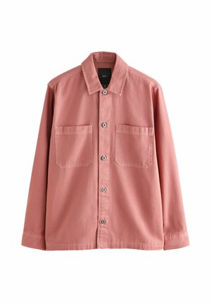 REGULAR FIT-CONTRAST STITCH - Summer jacket - clay red