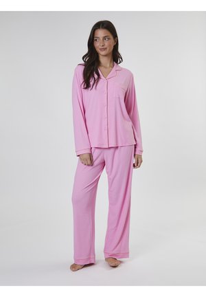 TRADITIONAL LONG SLEEVE SET - Pyjamas - hot pink
