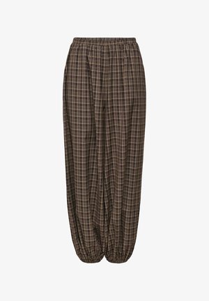 ONLY Carmakoma, TROUSERS CARYUNA BALLOON FIT TROUSERS - Püksid - chocolate torte