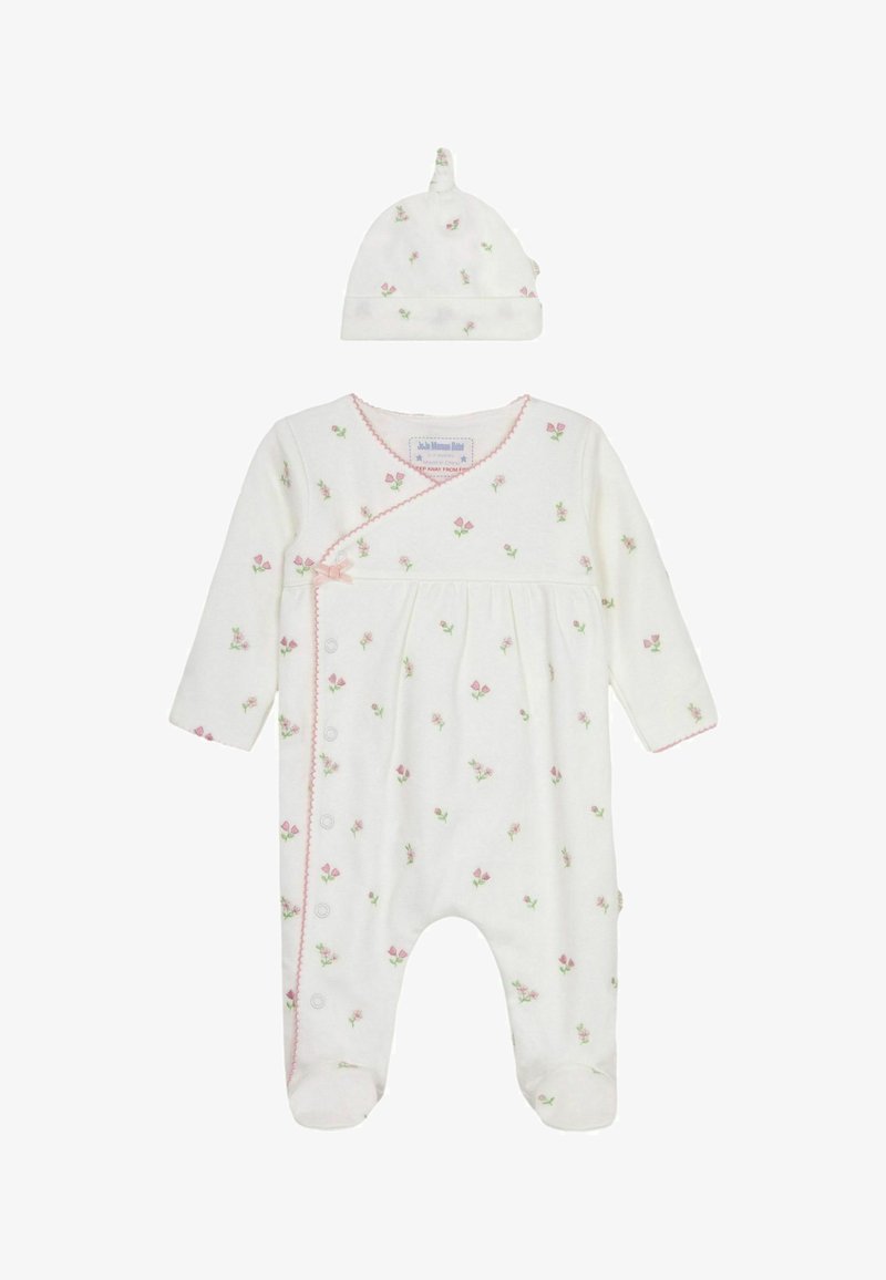 JoJo Maman Bébé FLORAL EMBROIDERED PRETTY REGULAR FIT SET - Huer - cream