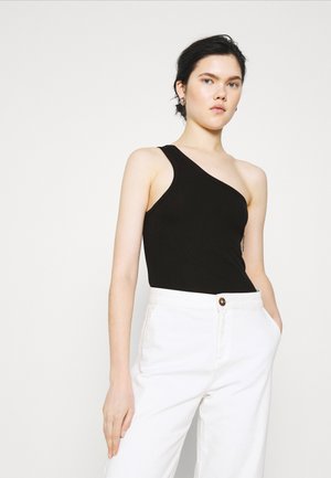 VIDA ONE SHOULDER - Top - black