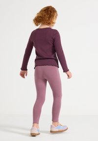Lindex KNEE PATCH FOREST - Leggings - dusty lilac