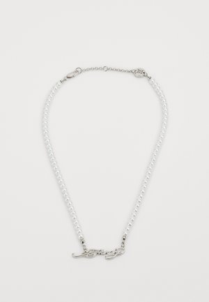 ED HARDY SCROLL LOGO NECKLACE UNISEX - Necklace - silver-coloured