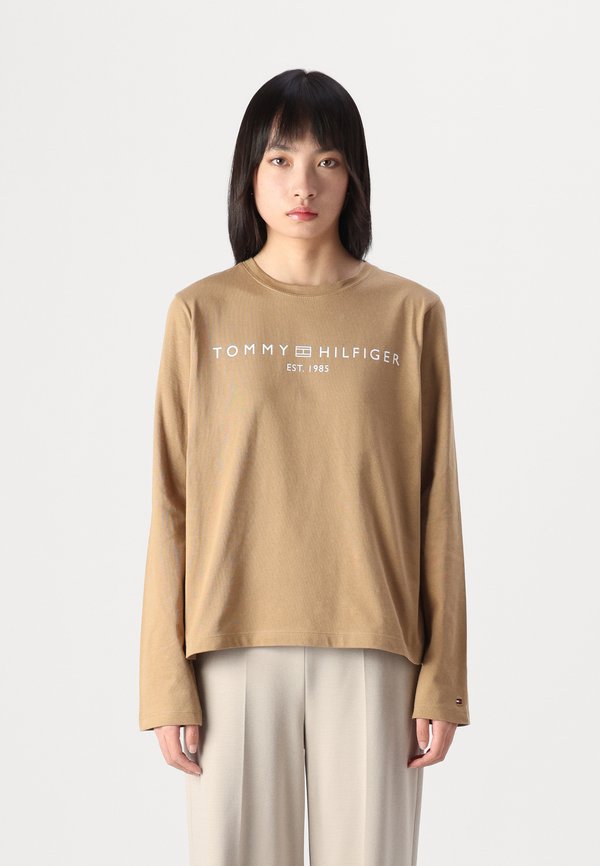 CORP LOGO - Long sleeved top - safari