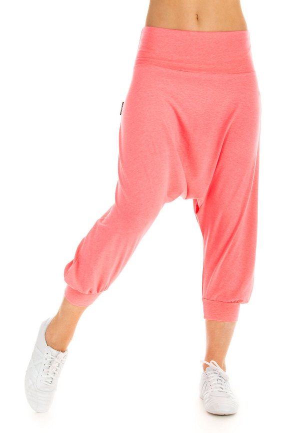 3/4-HAREM - Jogginghose - neon coral
