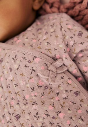 Next, QUILTED WRAP BABY SLEEPSUITS 2 PACK - Sleep suit - brown ditsy floral