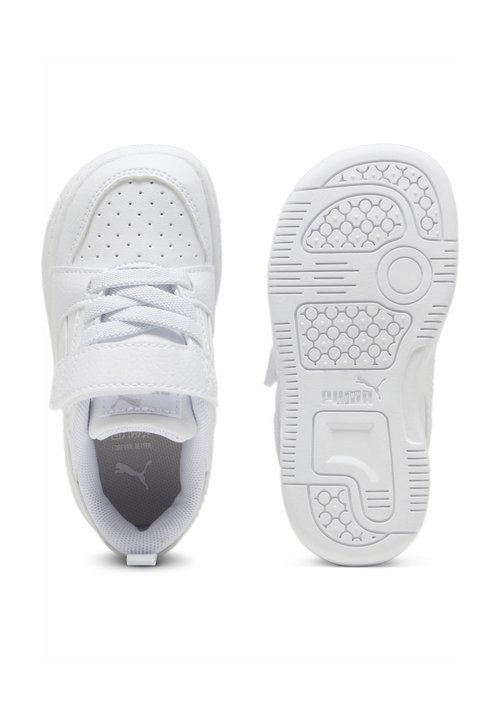 PUMA REBOUND V6 LO - Baby shoes - white-cool light gray — photo 3