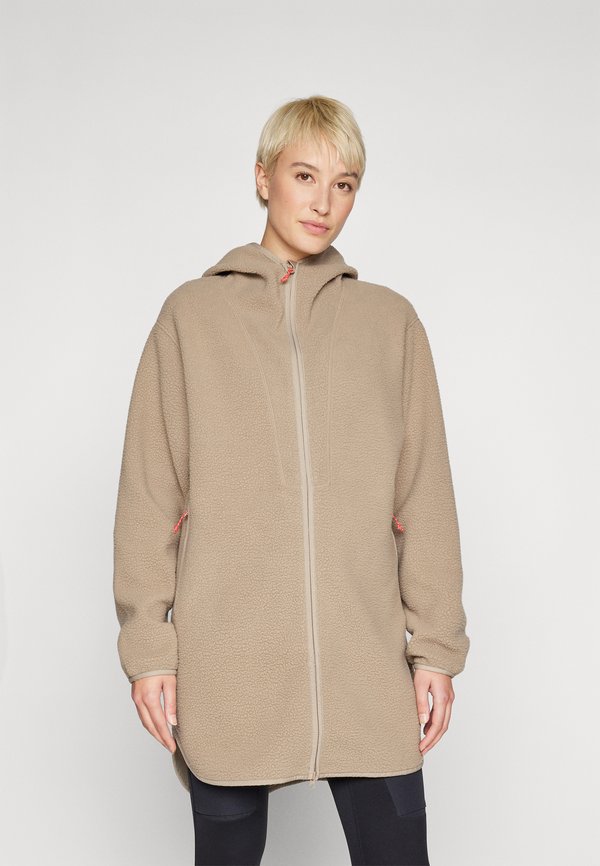 LONG ZIP - Fleece jacket - avid beige