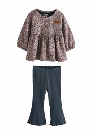 REGULAR FIT - PEPLUM FLARE SET - Leggings - charcoal grey dog character