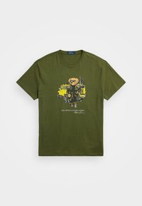 CLASSIC FIT POLO BEAR JERSEY T SHIRT - T-shirt con stampa - new olive defender bear