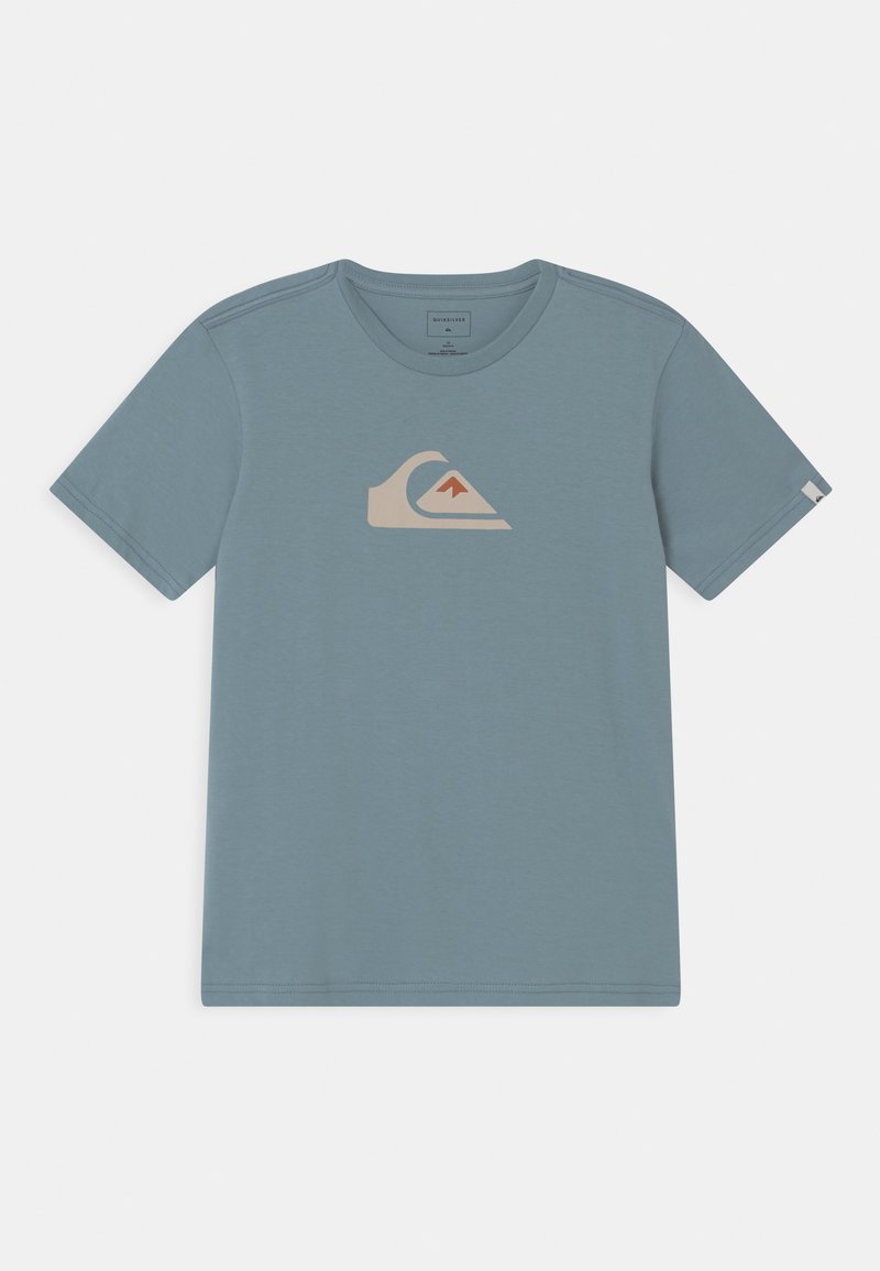 Quiksilver COMP LOGO TEE - T-shirt estampada - citadel blue