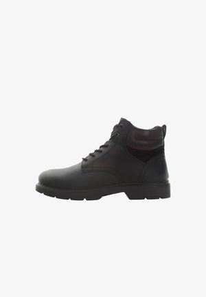 Lace-up ankle boots - d brown