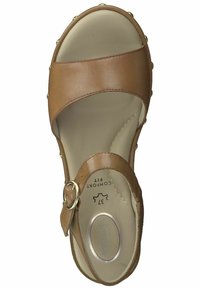 Tamaris Comfort - Platform sandals - cognac