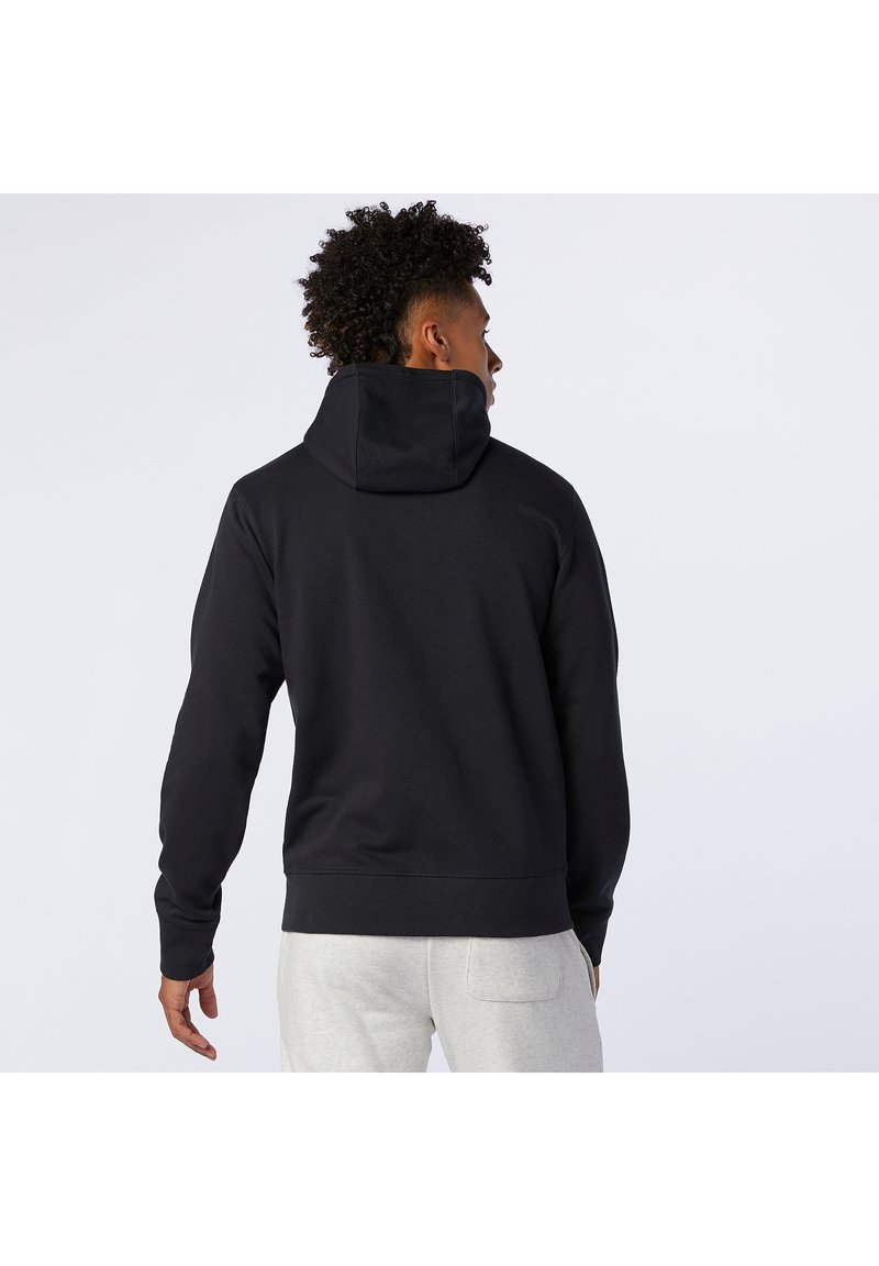 Herren Kapuzenpullover | New Balance ESSENTIALS STACKED FULL ZIP HOODIE Sweatjacke black/schwarz - QL60672 Herren Kapuzenpullover | New Balance ESSENTIALS STACKED FULL ZIP HOODIE Sweatjacke black/schwarz - QL60672