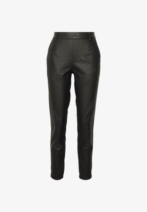 Object, OBJBELLE LISA COATED PANT NOOS - Hlače - black