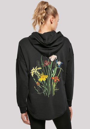 BLUMEN MUSTER - Hoodie - schwarz