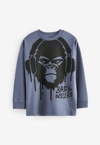Next GRAPHIC 3 PACK REGULAR FIT - T-shirt à manches longues - blue grey cream gorilla