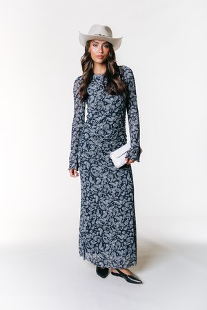 MAUDE - Robe longue - denim blue