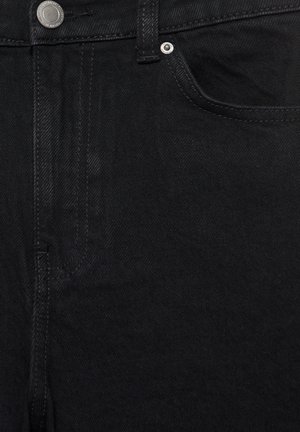 PULL&BEAR, HIGH-WAIST SLIM-FIT - JEANS - Jeans Slim Fit - black