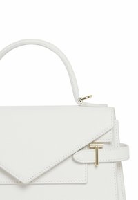 Le Tanneur DOUBLE RABAT MOYEN MODÈLE EMILIE SIGNATURE T - Bolso de mano - craie