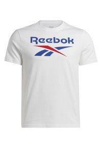 BIG STACKED LOGO TEE - T-shirt med print - white