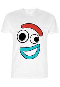 Disney TOY STORY 4 BIG FACE SMILING FORKY UNISEX - T-shirt med print - white