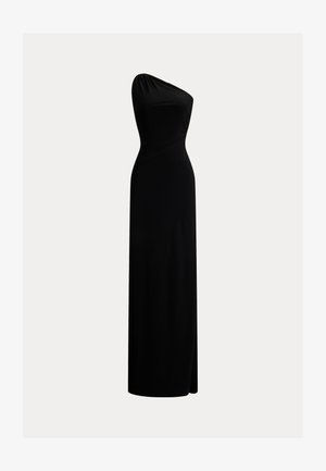 Lauren Ralph Lauren, STRETCH JERSEY ONE-SHOULDER GOWN - Cocktailkjole / festkjole - black