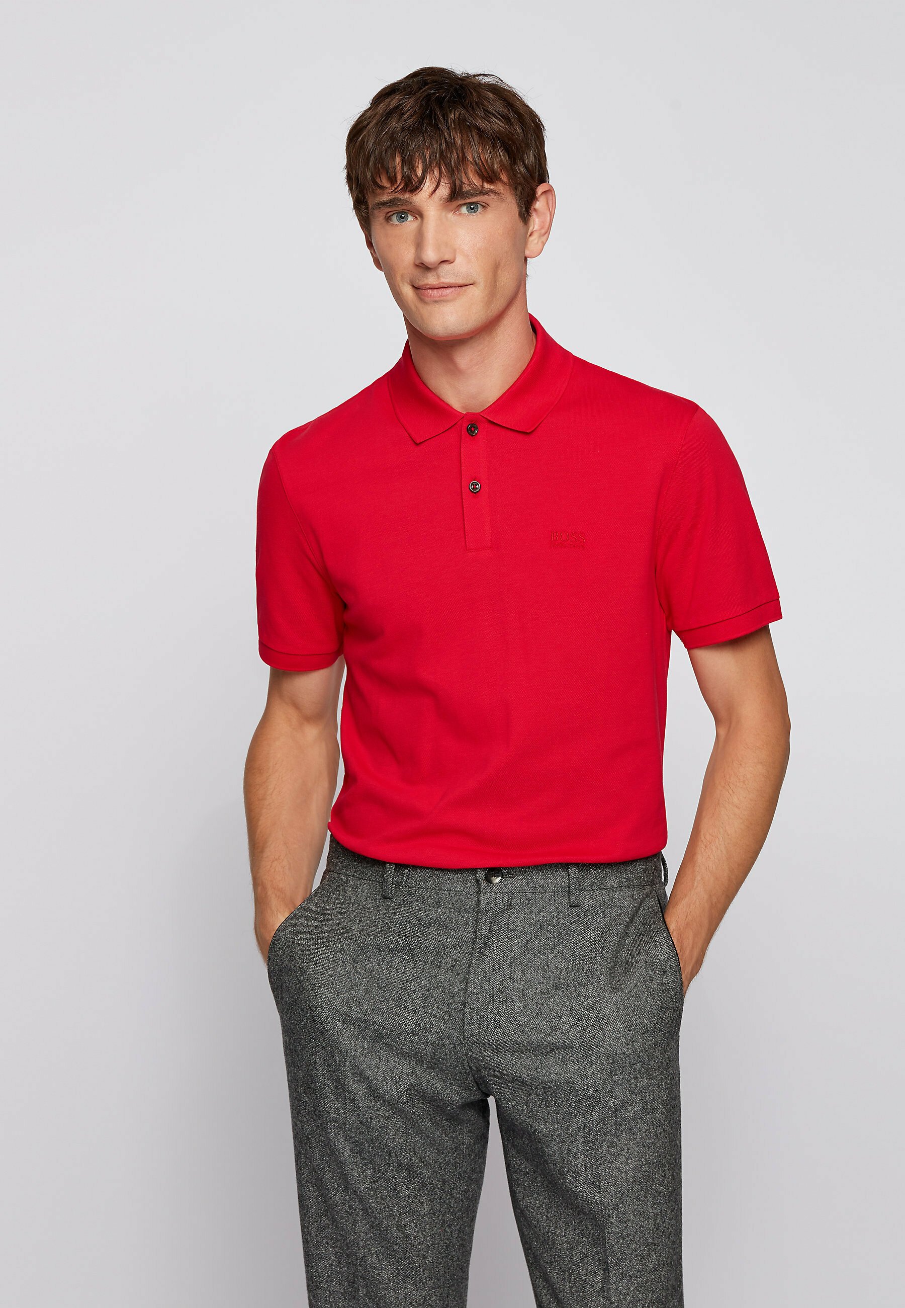 BOSS PALLAS - Poloshirt - red/hellrot