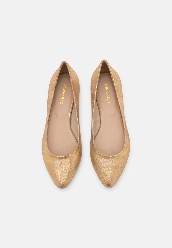 LEATHER - Ballet pumps - gold4