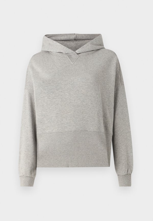 HOODED HIGH BOTTOM CUFF - Sweatshirt - stone melange3