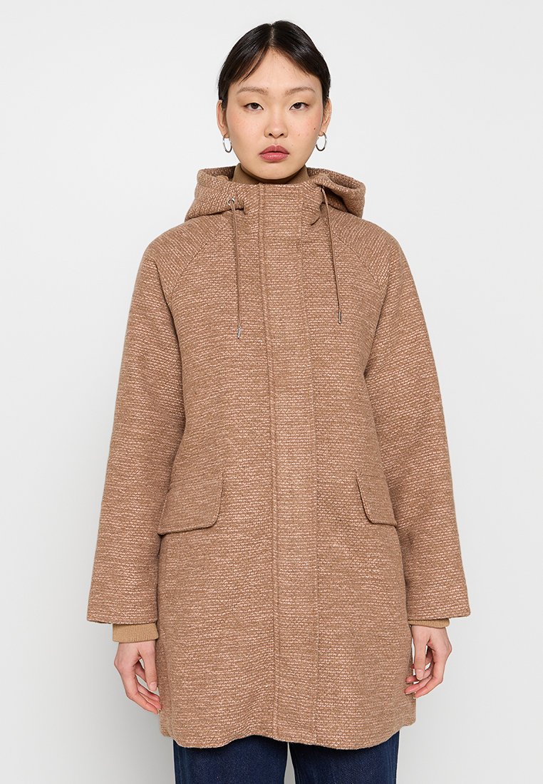 Tom Tailor Halflange jas lichtbruin