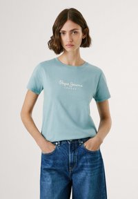 Pepe Jeans BERENICE - Triko s potiskem - soho blue