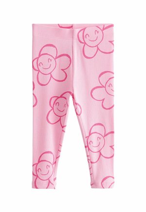 STANDARD - Legíny – nohavice - pink smile flower