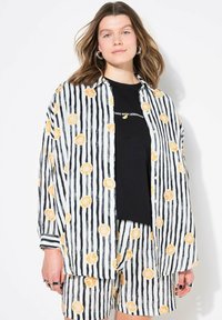 Studio Untold - FRUITPRINT AUF STREIFEN - Hemdbluse - black Thumbnail-Bild 1