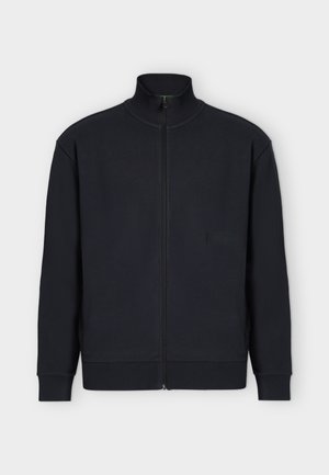 BOSS, COLLAR FULL ZIP - Sweat zippé - dark blue
