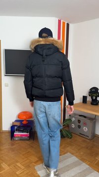 Zavetti Canada ZAVETTI CANADA ABELLI 2.0 HOODED BOMBER JACKET - Vinterjakke - black