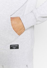 Björn Borg CENTRE ZIP HOODIE - Casaco polar - light grey melange