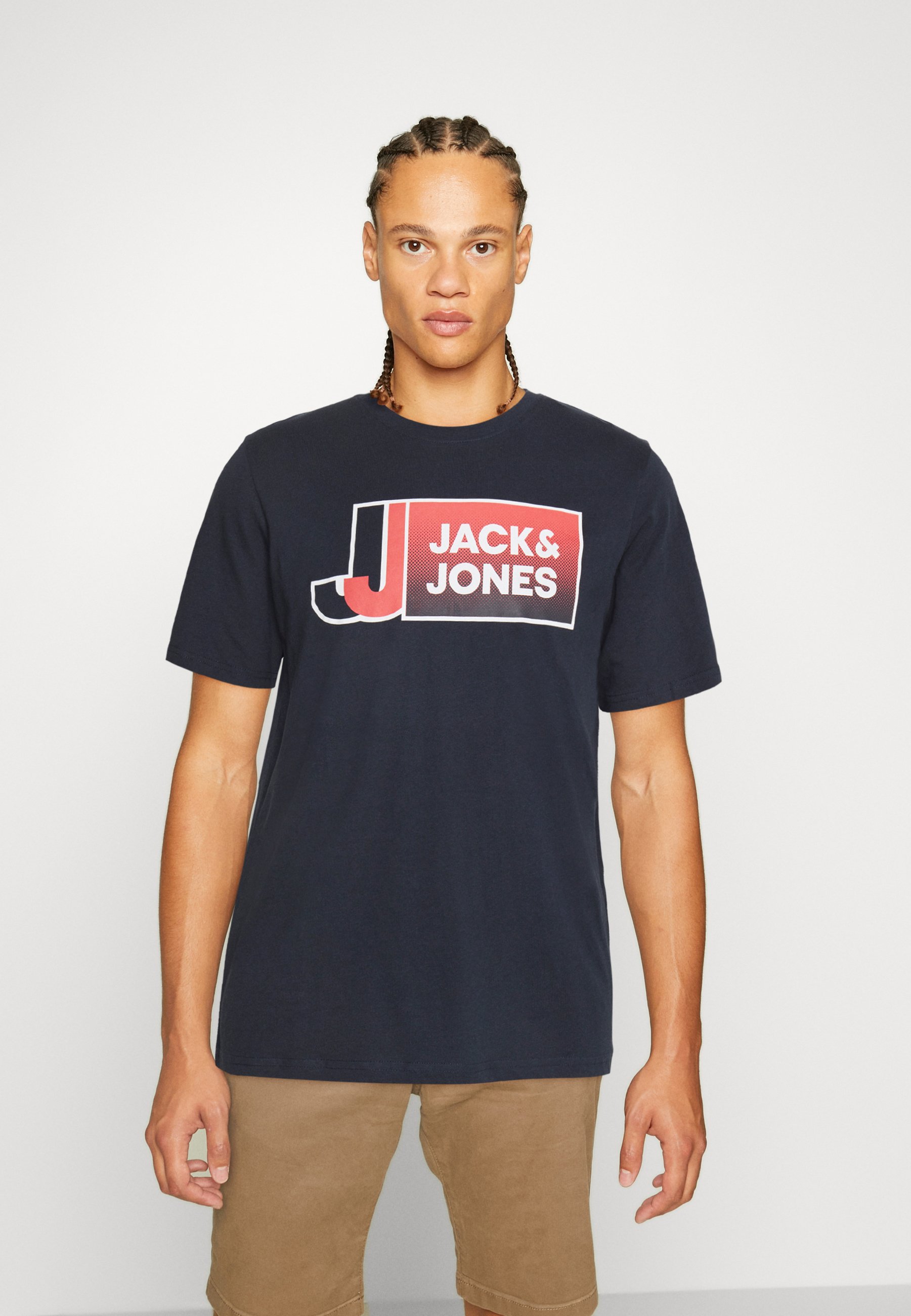 JACK & JONES Herren Pullover Washed Knit - Crew Neck Langarm Locker