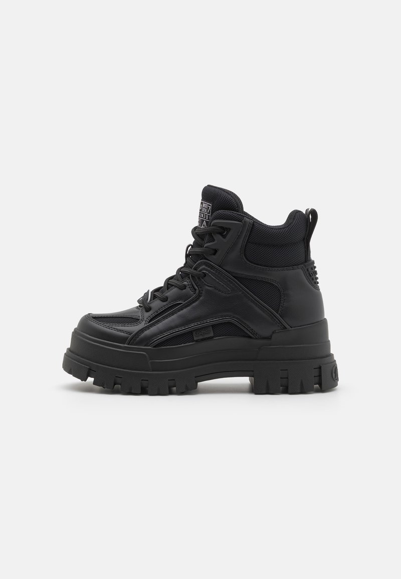 Buffalo ASPHA HYB MID - Aulinukai su platforma - black