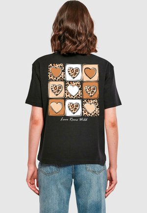 Print T-shirt - black
