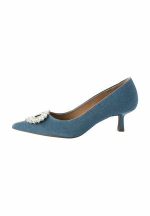 FOREVER COMFORT JEWEL TRIM KITTEN - REGULAR FIT - Klassieke pumps - denim