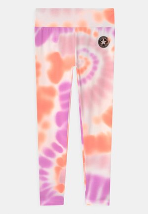 TIE DYE HIGH RISE - Leggings - white