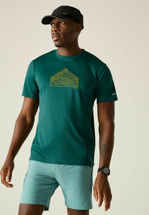 Regatta, REGATTA FINGAL MARL SHORT SLEEVED GRAPHIC T-SHIRT SHORT SLEEVED T-SHIRTS - T-Shirt print - mediterranea