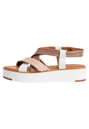 Platform sandals - offwhite comb