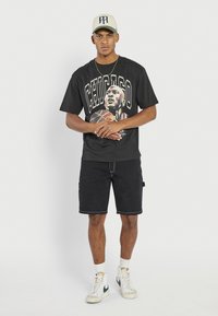 Redefined Rebel MATEO TEE - Majica kratkih rukava s printom - black