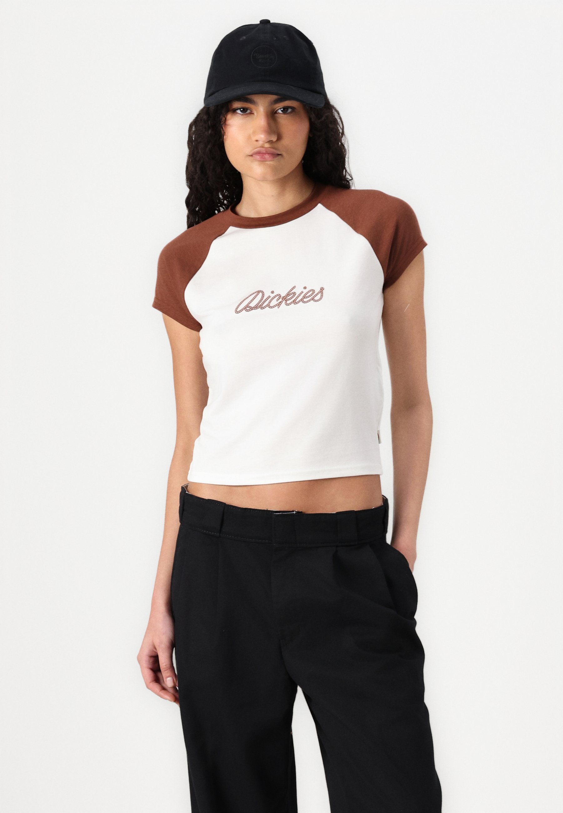 Dickies ROPE TEE - Triko s potiskem - cappuccino/hnědá