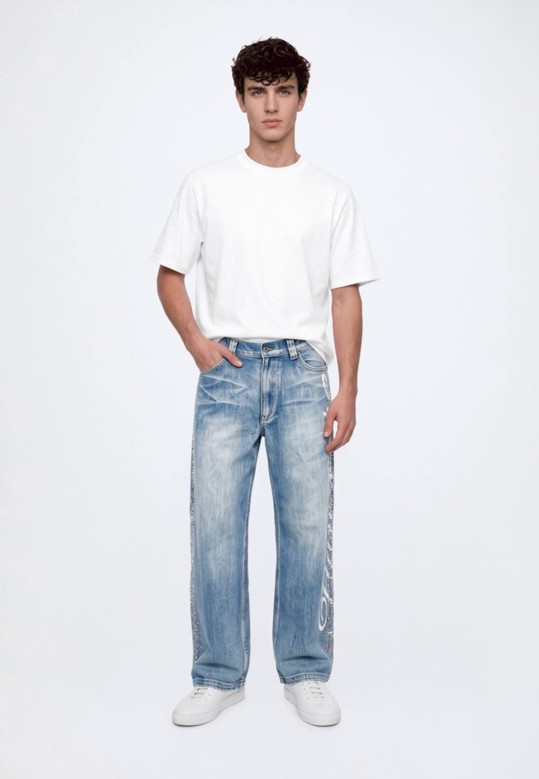 Jaded London GEMSTONE HARDCORE JEANS - Relaxed fit jeans - blue - Zalando