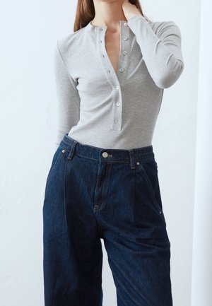 Camiseta de manga larga - mottled grey