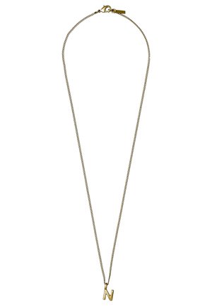 CHARM NECKLACE WITH N PENDANT UNISEX - Halskette - gold-coloured
