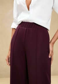 Lipsy HIGH WAIST WIDE LEG - Kelnės - red